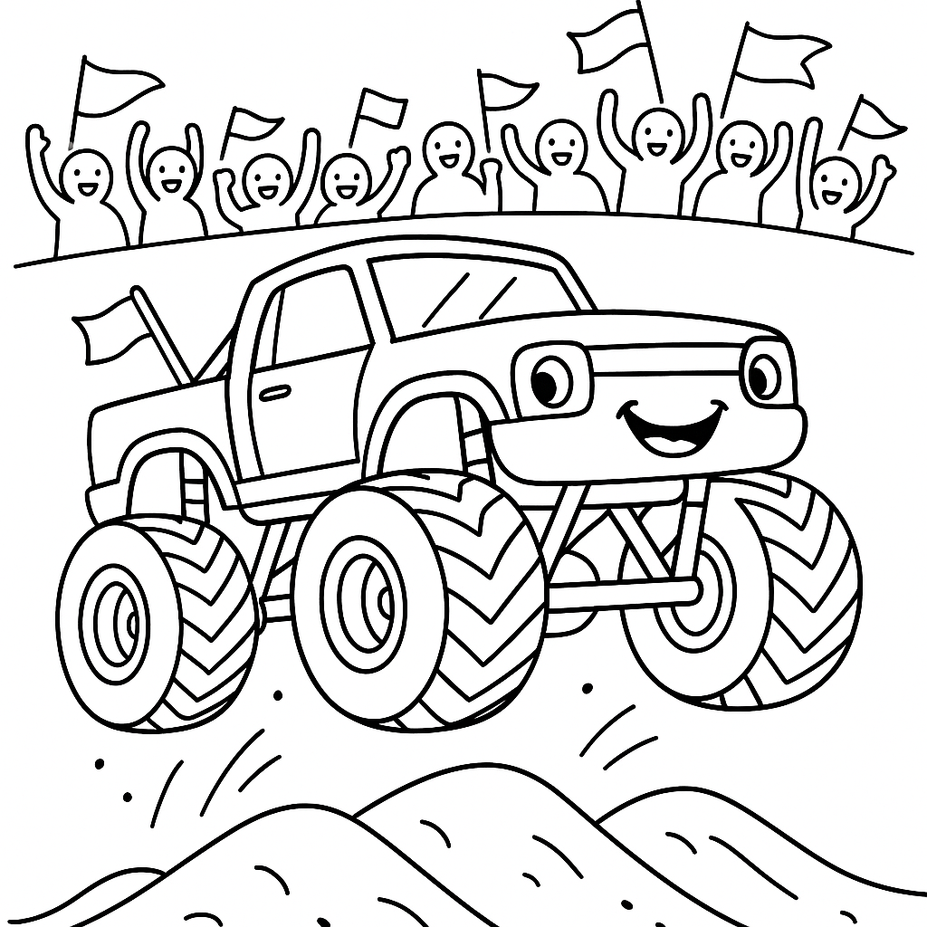 Free Monster Truck Coloring Pages | Perfect for Kids Aged 3-8