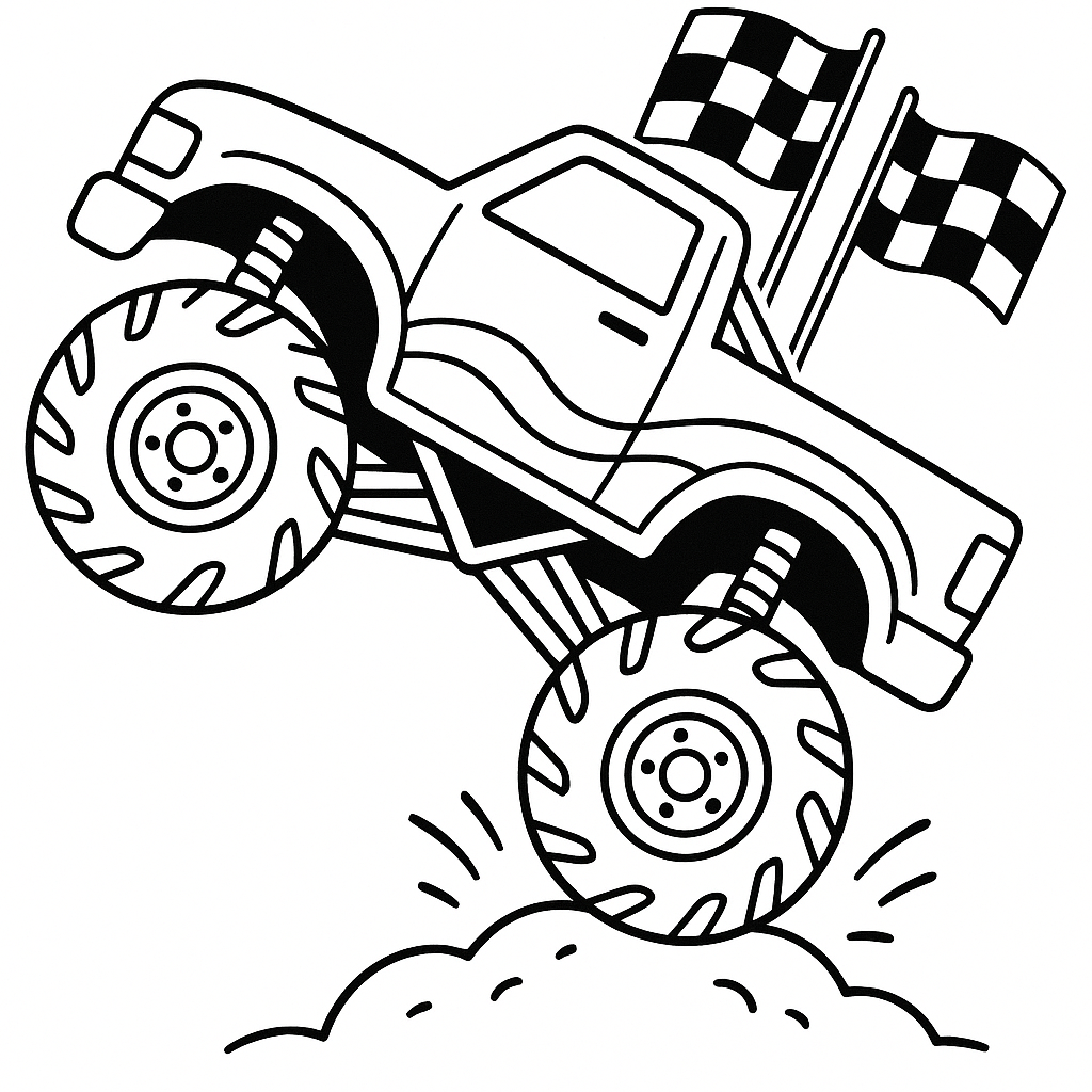 Free Printable Monster Truck Coloring Pages for Kids