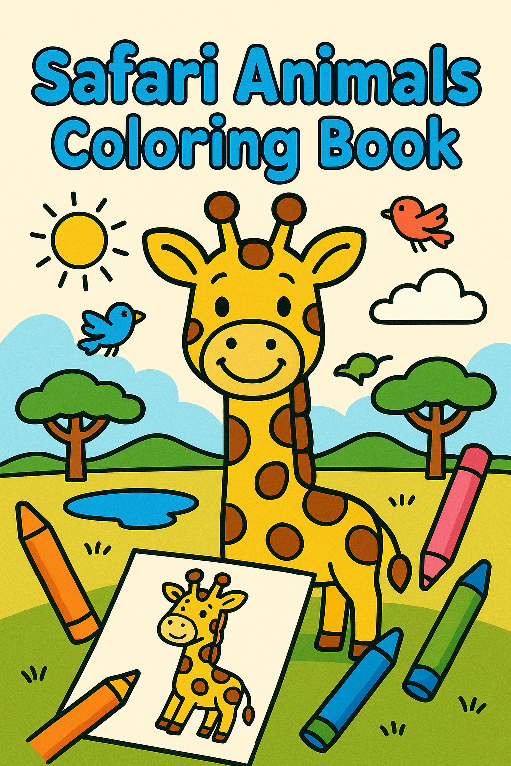 Safari Animals Coloring Collection