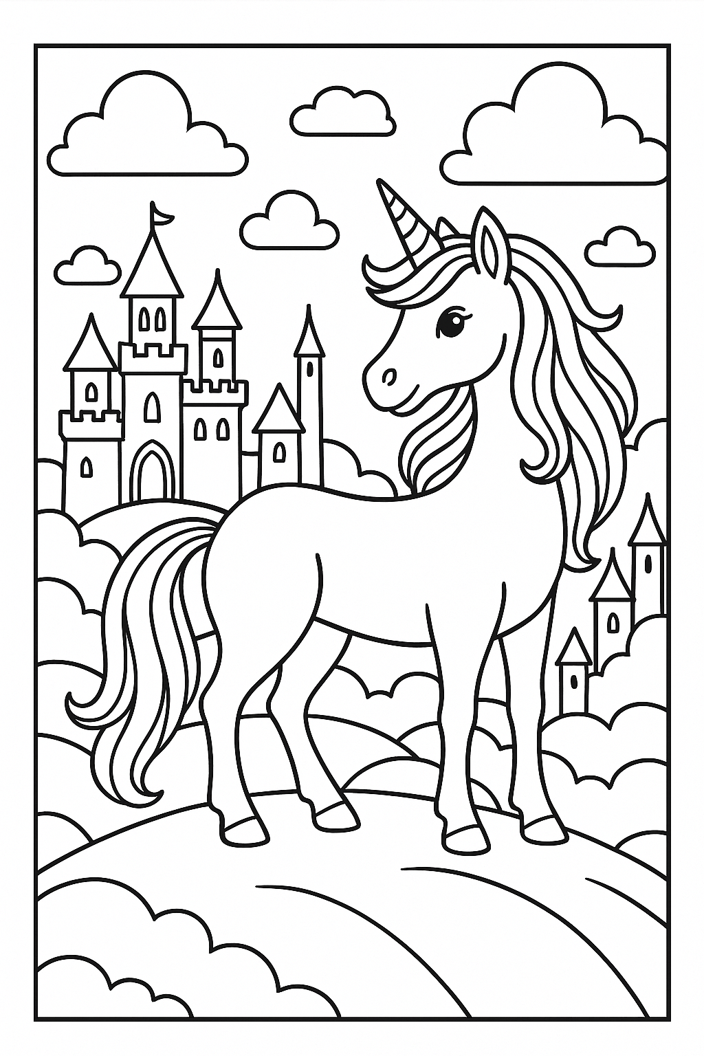 Free Unicorn Coloring Pages Printable for Kids | Fun & Educational